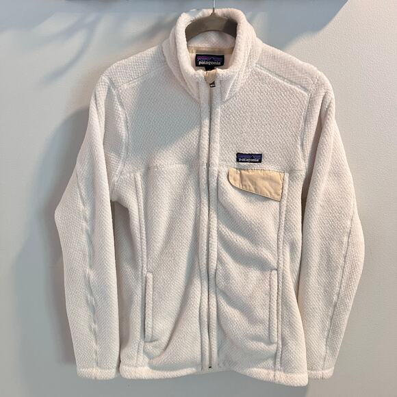 Patagonia Raw Linen White X-Dye Full-Zip Re-Tool Jacket Size M - Picture 1 of 9